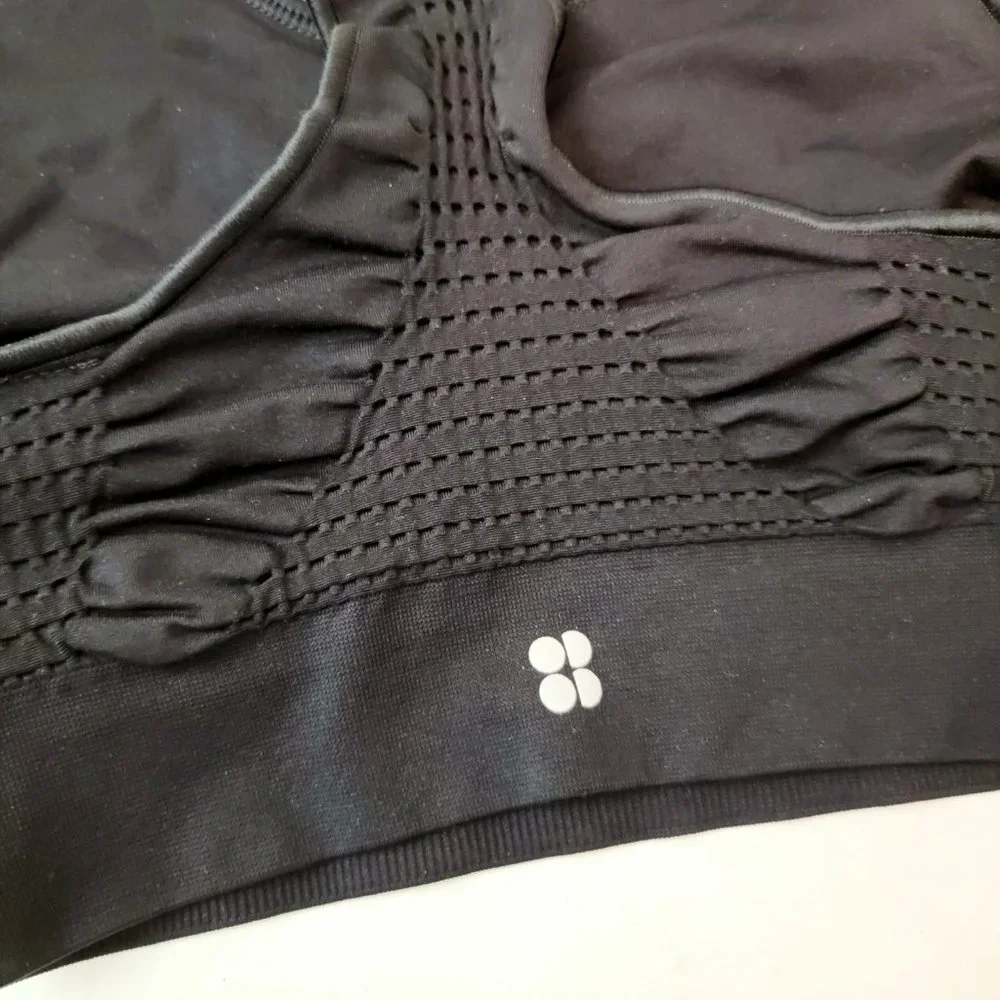 Sweaty Beatty Stamina Size Small Workout Sports Bra Top Black - Picture 5 of 9